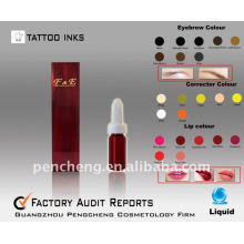 Permanent Makeup Liquid Ink Pigment For Tattoo Eyebrow Supply